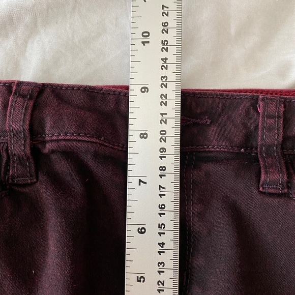 William Rast Women's Deep Burgundy-Plum Skinny‎ Jeans Stretch Size 30 - Picture 11 of 15